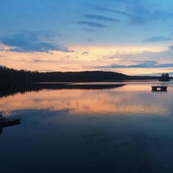 Pleasant Point Lodge sunset lake