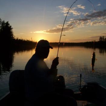 Fisherman at Oz Lake Lodge