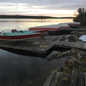 Uchi Lake Lodge dock 