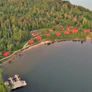 Windy Point Lodge aerial 