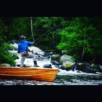 Fly fishermen at Esnagami Wilderness Lodge