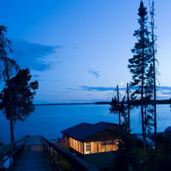 Makoop Lake Lodge evening