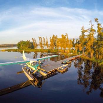 Latreille Lake Lodge floatplane