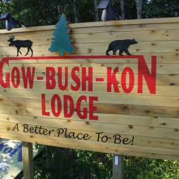 Gow Bush Kon Lodge sign