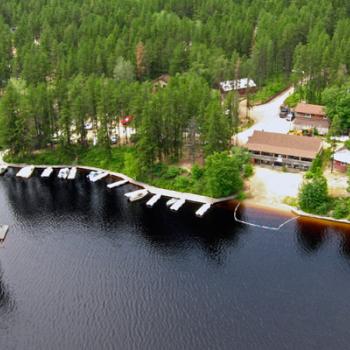 Minakwa Lodge aerial