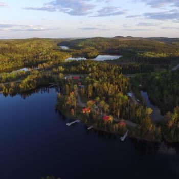 Lost Lake Wilderness Lodge aerial