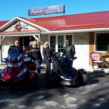 spyders and riders at My Friends Inn Manitoulin