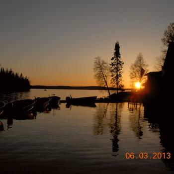 Forrest Lodge dock sunset