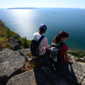 lookout at Top of the Giant Trail in Sleeping Giant Provincial Park