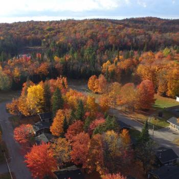 Glenview cottages campground aerial