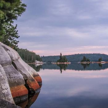 pristine Wolf Lake near Sudbury