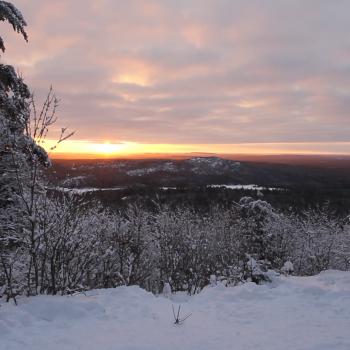 Wolf Mountain Winter Sunset