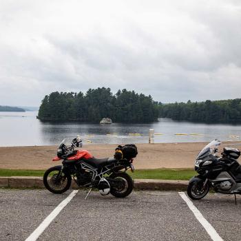 2 motorcycles parked at spruce beach