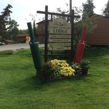 Lake Despair Lodge sign