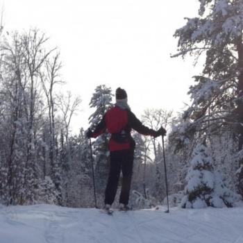 Rainy Lake skiier