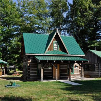 log building, museum