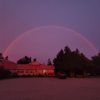 Rainbow over RCs diner