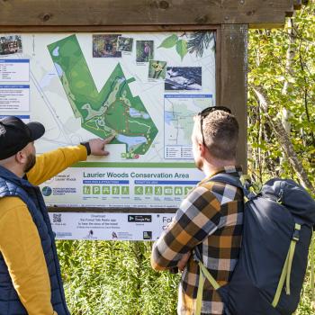 map at Laurier Woods Conservation Area