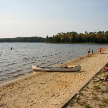 beach at Dawson Trail Campground