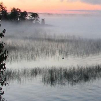 mist on the lake - vermilion bay