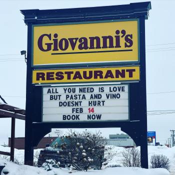 Govanni's restaurant sign