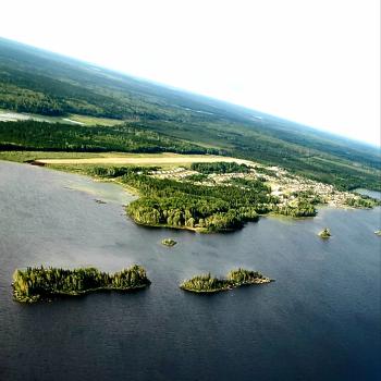 Eabametoong First Nation from plane