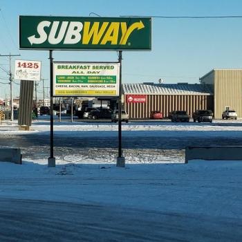 Subway sign in Hearst