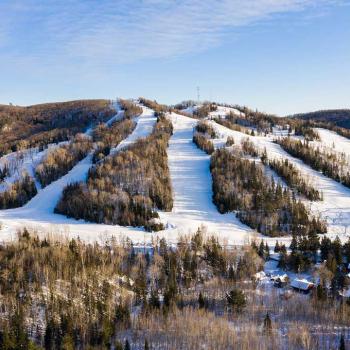 mountain and ski hills