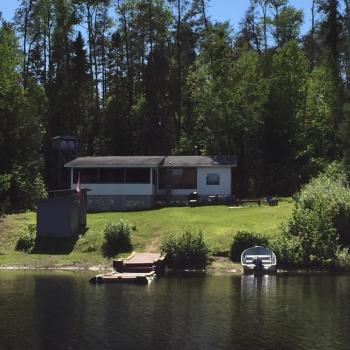 Cabin view form the lake