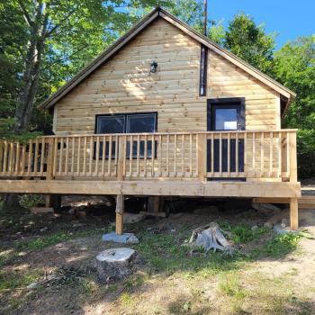 Cabin on the water