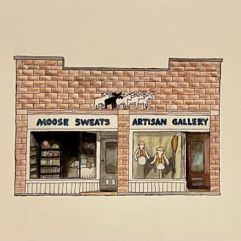 Drawing of store front