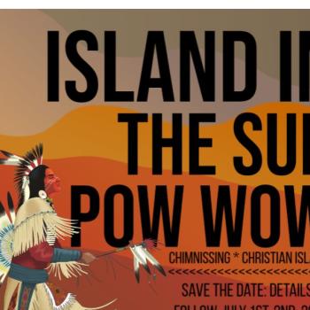 G’Chimnissing Islands in the Sun Pow Wow 2023 poster