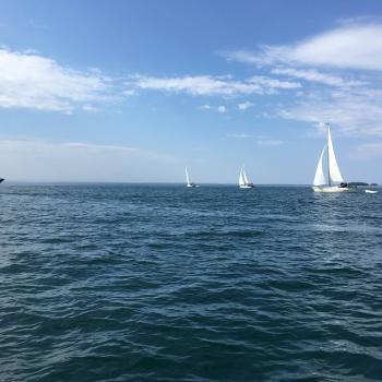 Sailboats on Lake Superior