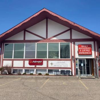 Exterior of office and restaurant