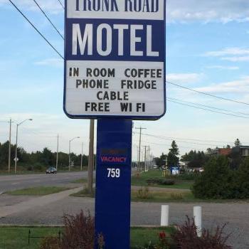 Trunk Road Motel sign