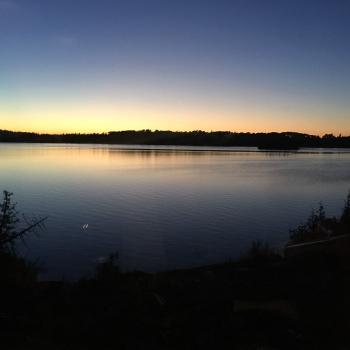 Sunset at Linamac Lake Lodge