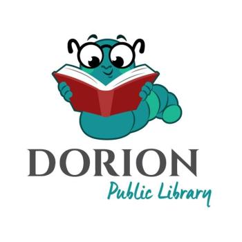 Logo of a worm reading a book