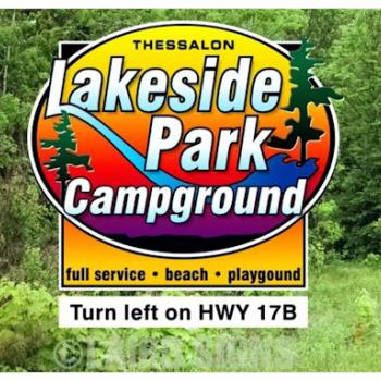 Sign at entrance to campground