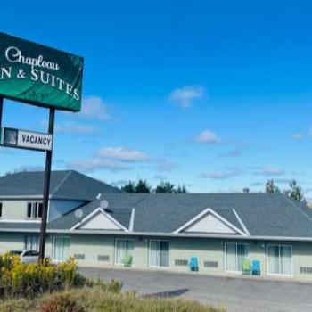 Exterior of Motel with sign