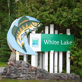 Sign at the entrance of the park