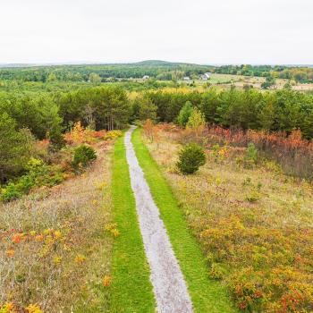 the conservation trail from above