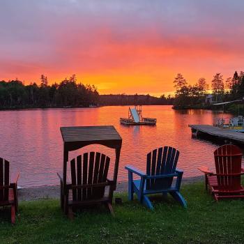 Lakeview at sundown