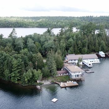 Arial view of cottages