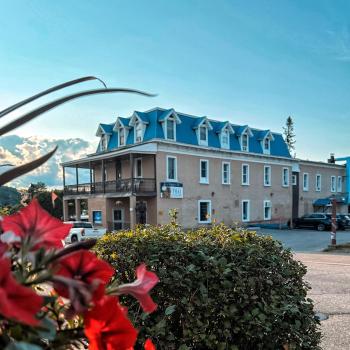 old hotel exterior