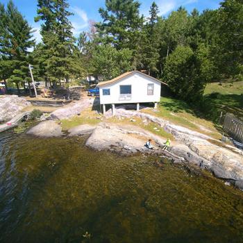 Cottage on shoreline