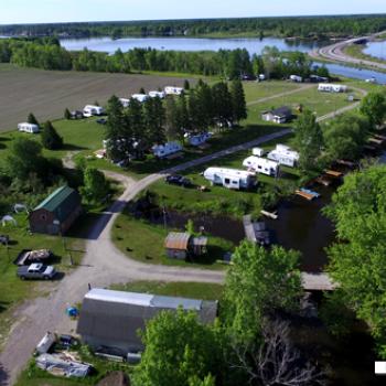 Arial view of park