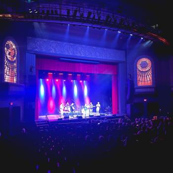 Stage with performers 