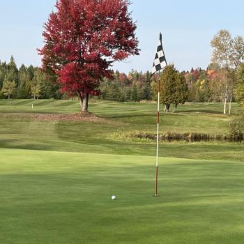 Golf course in fall