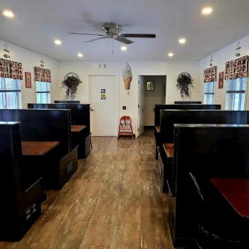 Interior of restaurant