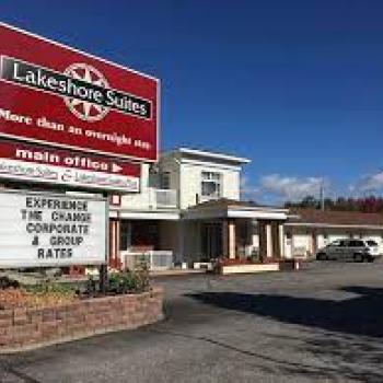 Sign in front of building